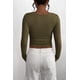thumbnail image 2 of Camisa PRETTYGARDEN 2025 de manga larga de otoño Henley Army Green XL, 2 of 9