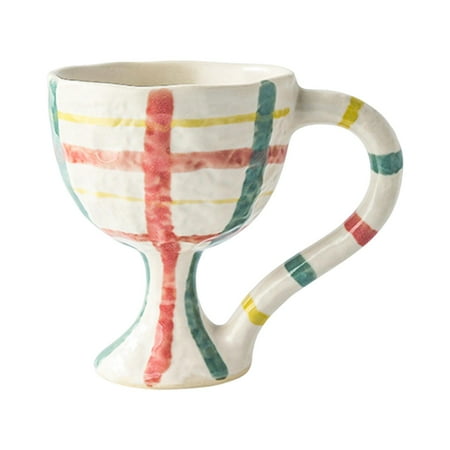 

Ceramic Goblet Mug Cute Housewarming Gift Drinkware for Office Home Wedding C