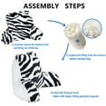 thumbnail image 7 of Home Soft Things DO-IT-YOURSELF Zebra Faux Fur Bedrest Pillow Backrest Pillow, Medium Size 20" x 18" x 17", 7 of 7