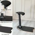 thumbnail image 4 of VIVO Black Ergonomic Leaning Chair with Anti-Fatigue Mat for Home and Office, 4 of 8