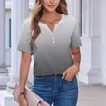 thumbnail image 4 of Womens Short Sleeve Tops Casual Cotton Womens Petite Tops Dressy Casual Women V Neck Blouses Dressy Casual Summer Tees for Women Womens Tops Dressy Casual, 4 of 8