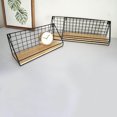 thumbnail image 4 of FUTUREORYY 1Pcs Wall Mounted Display Organiser Wood Storage Rack for Householders 11.8x5.5x4.1in, 4 of 5