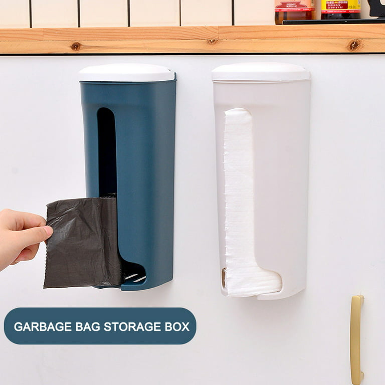 Trash Bags Storage Box Garbage Bag Dispenser Wall Mounted Grocery Bag Holder