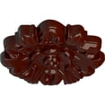 thumbnail image 3 of Ekena Millwork 7 5/8"OD x 1"P Emery Leaf Ceiling Medallion, Hand-Painted Brushed Mahogany, 3 of 7