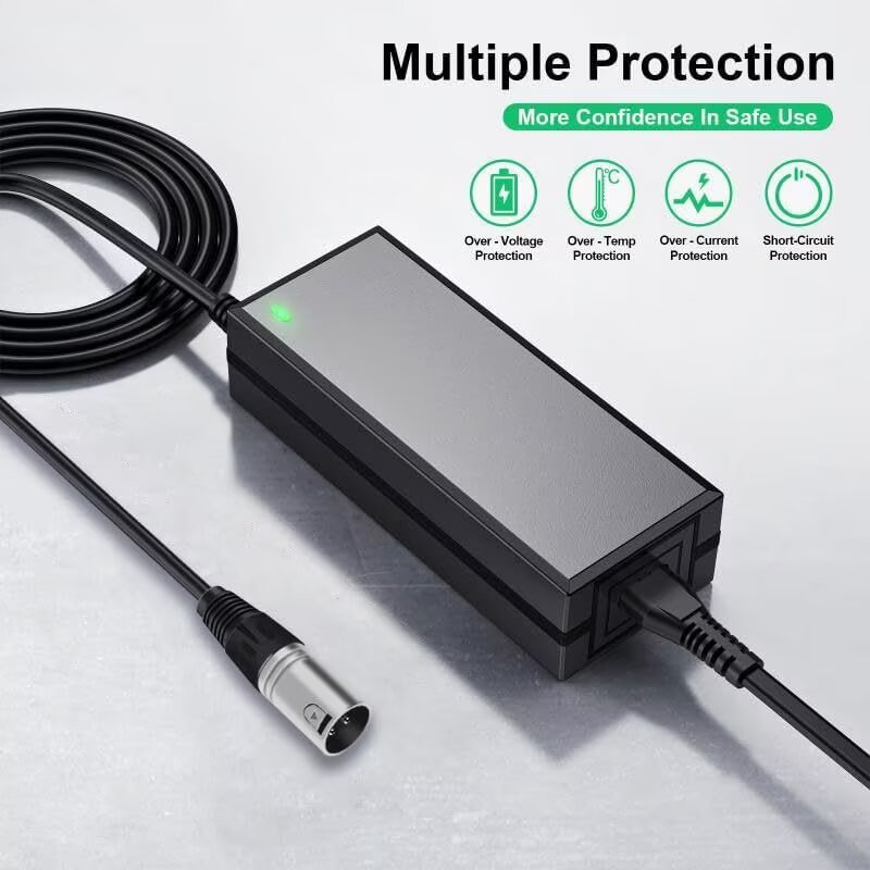 24V Battery Charger For Razor Electric Scooter & E-bike – Works With 24V Lead-Acid (SLA) Batteries