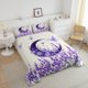 thumbnail image 3 of Juego de Cama Queen Size, Luna Morada Estampado Mariposa 3pzs para Niños, 3 of 6