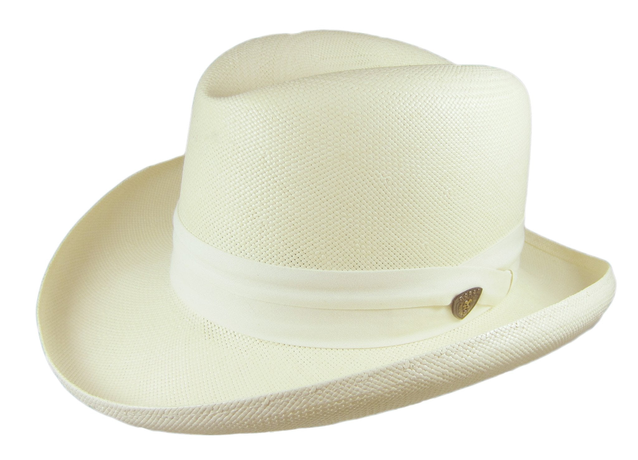 Dobbs El Dorado Homburg Straw Hat (7 1/8)