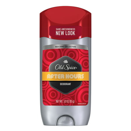 Old Spice Red Zone After Hours Scent Deodorant for Men, 3.0