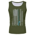 thumbnail image 2 of Caqnni Men's USA Flag Distressed Graphic Tank Tops Mens USA Sleeveless Shirts 4th of July Independence Day (AG,3XL), 2 of 4