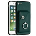 thumbnail image 2 of TECH CIRCLE For iPhone 7/8/SE Wallet Case with Card Holder,360°Rotation Finger Ring Holder Kickstand Protective RFID Blocking PU Leather Flip Cover for Apple iPhone 7/8/SE 4.7",Green, 2 of 7