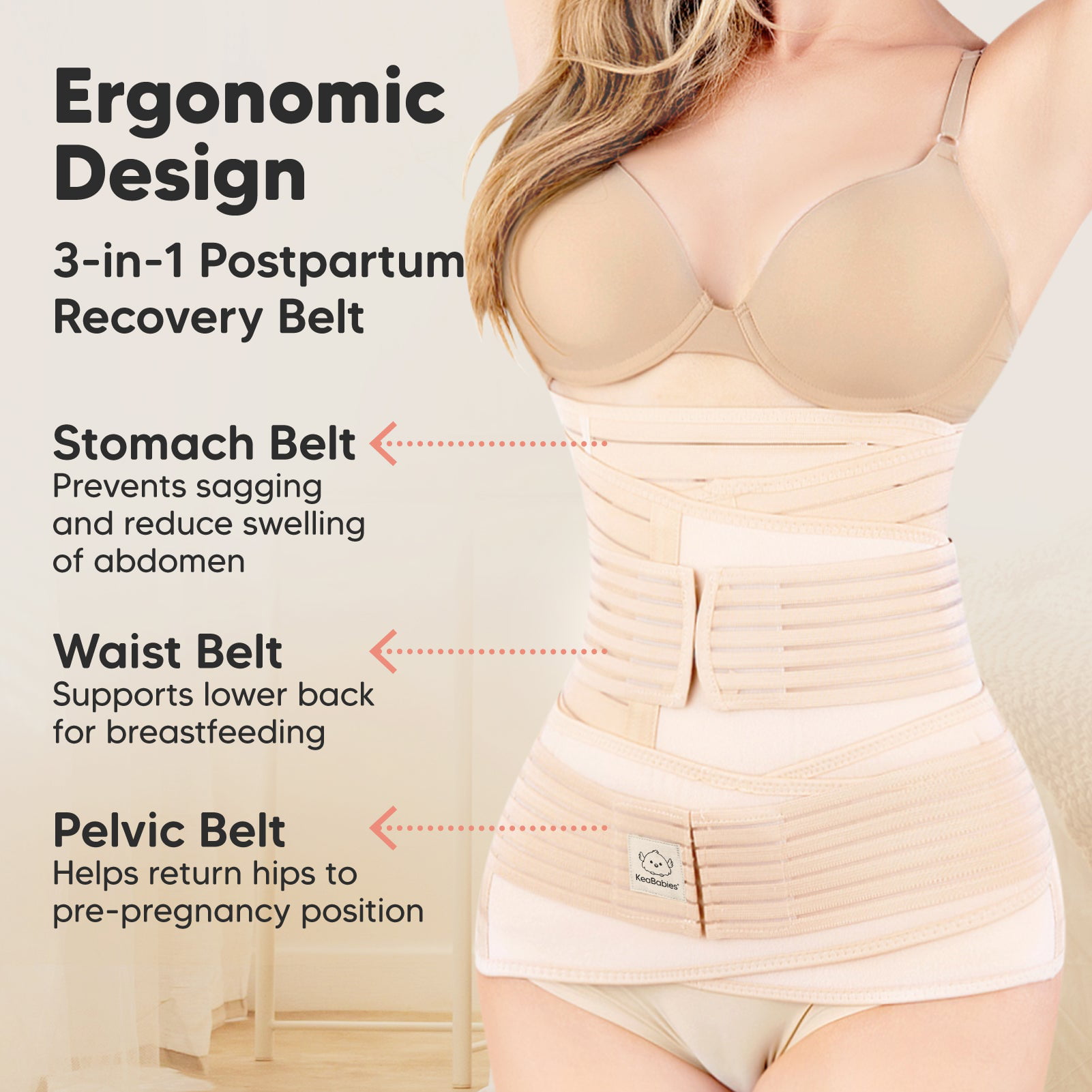 Compression Post-partum Recovery Belly Wrap Shaper post- pour femmes  Contrôle du ventre - L[848] - Cdiscount Puériculture & Eveil bébé