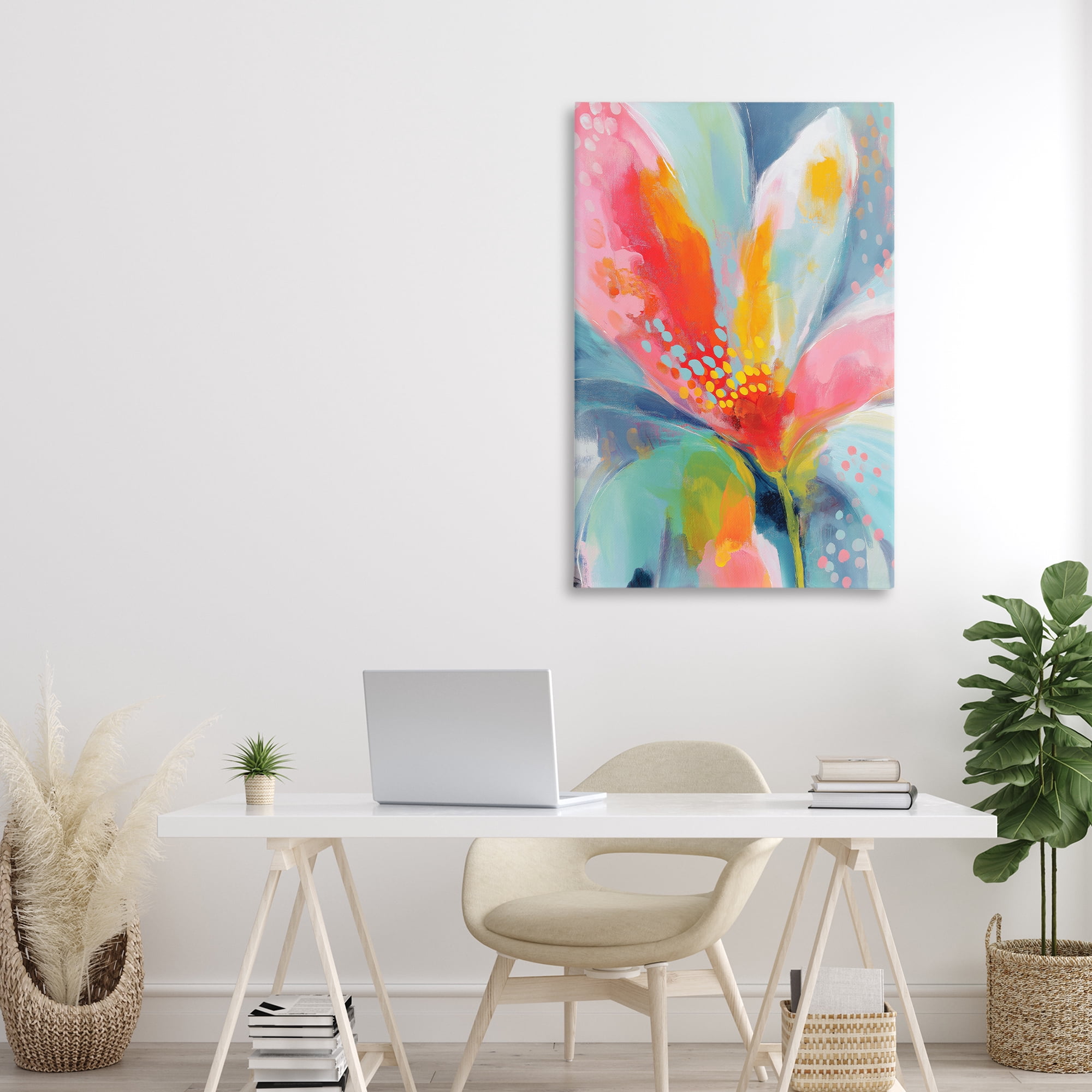 Stupell Industries Dotted Bloom Expression Canvas Wall Art, design by Chromatic Storm Studio