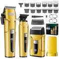 thumbnail image 1 of Cortapelos VGR 694 para hombre, set de barbero profesional dorado, 1 of 9
