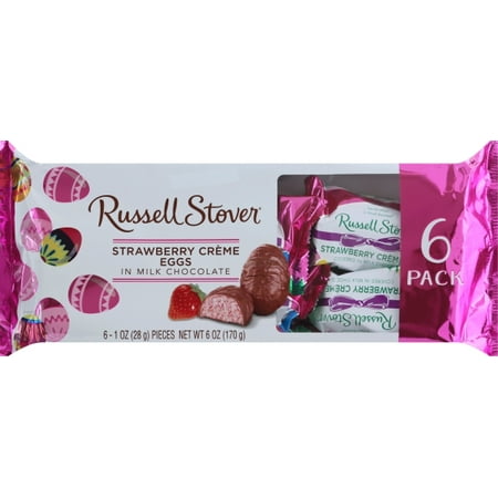 Russell Stover Strawberry Cream Eggs, 1 Oz., 6 Count