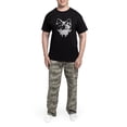 thumbnail image 5 of CafePress - Vector Wolf Men's Dark Pajamas - Men's Dark Loose Fit Cotton Pajama Set, 5 of 7