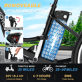 thumbnail image 7 of MOONCOOL Electric Trike for Adults w/ cover, 700W Peak Motor 10.4Ah battery，24"/26" 7 Speeds 3 Wheels Low Step Through Unisex Electric Trikes，35-60Miles, 7 of 7