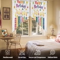 thumbnail image 5 of Happy Birthday Swag Valances for Windows 2 Pack Colorful Candles Pentagram Swag Kitchen Curtains 45 Inches Long Rod Pocket Short Window Treatment for Kitchen Bathroom 36"x45", 5 of 8