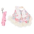 thumbnail image 1 of 1 Set Rabbit Clothes Small Animals Harness Bunny Costume leash Bunny Clothes and Leash, 1 of 8