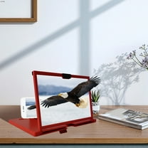 Specollect 1 Packs 3 Times Screen Magnifier Amplifier, Portable 10'' Screen Magnifier for Movies, Videos and Games. Foldable Phone Stand with Screen Amplifier for All Smartphones Acrylic