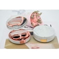 thumbnail image 4 of FEILIBAY 2 Pack Marble Contact Lens Case All in One Travel Contact Container Soak Storage Kit(Rose Gold + Gold), 4 of 8