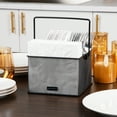 thumbnail image 3 of Mind Reader Multi-purpose Storage Caddy, Desktop Organizer, Cutlery Holder, Metal Mesh, Set of 2, Black, 3 of 11