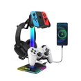 thumbnail image 1 of Auriculares RGB para juegos Stand V VCOM con 2 puertos USB y 10 modos de luz, 1 of 8