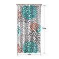 thumbnail image 5 of Orange Floral and Petal Pattern Shower Curtain 36"x72" ,Bathroom Decorative Shower Curtains Set with 12 Hooks,Modern Waterproof Washable Shower Curtain, 5 of 6