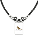 thumbnail image 1 of aves gorriones. collar a mano colgante de cuerda de cuero Unbranded M, 1 of 3