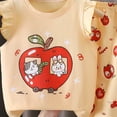 thumbnail image 3 of CAICJ98 Toddler Baby Girls Summer Clothes 3 6 12 18 Months 2T 3T 4T 5T Girls Outfits Sleeveless Dinosaur Print Tank Top+Pants Set (Yellow,3-4 Years), 3 of 3