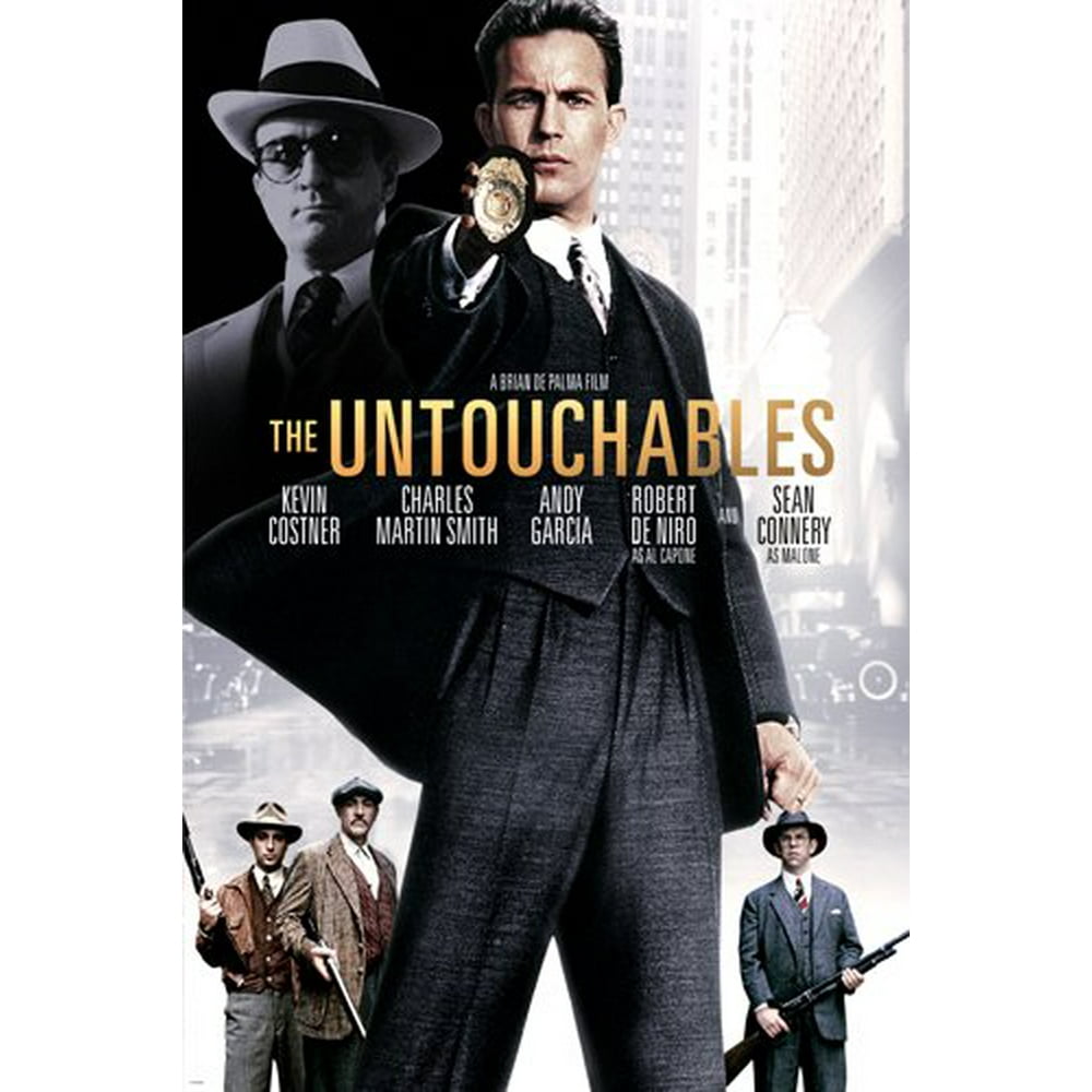 The Untouchables Movie Poster Kevin Costner Sean Connery Crime Drama