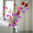 thumbnail image 2 of Pink Christmas Tree 15 PCS Heart Shaped Decorations for Christmas Tree Party Decor Valentine's Day Hanging Ornaments (Red), 2 of 9