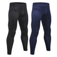 thumbnail image 1 of LANBAOSI 2 Pack Compression Pants Men Leggings Pocket Running Tights Male Athletic Base Layer Size X-Large, 1 of 7