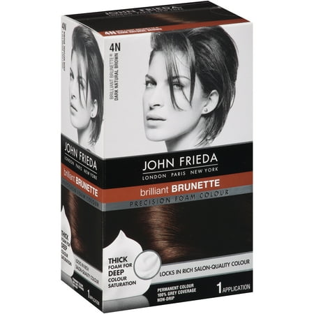 - John Frieda® Precision Foam Colour Brilliant Brunette® 4N Dark Natural Brown Permanent Hair Colour 1 ct Box