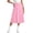 Pink, variant on BRGZLK Kids Girls A Line Skirt Solid Color High Waist Bow Casual Comfortable Elastic Waist Skirt Knee Length Athletic Skirts Gray 13-14 Years