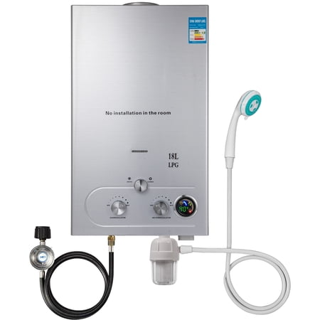 VEVOR 18L Upgrade Type Tankless Propane Water Heater 4.8GPM Propane Hot Water  Heater with Water Filter u0026 Gas Regulator for Outdoor Home RV etc | Walmart  Canada