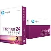 HP Premium24 Paper, 24 lb Bond Weight, 8.5 x 11, Ultra White, 500 Sheets/Ream, 5 Reams/Carton