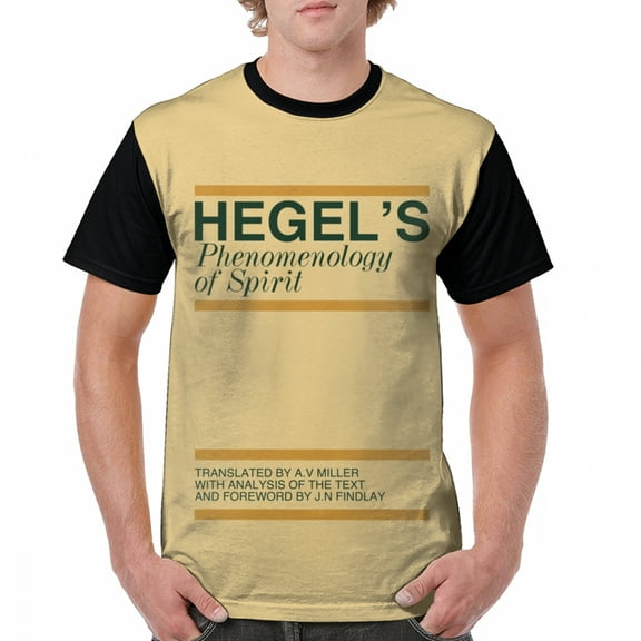 T Shirt For Men Philosophy Hegel Phenomenology Of Spirit T-Shirt Casual Man Graphic Tee Shirt 100 Po