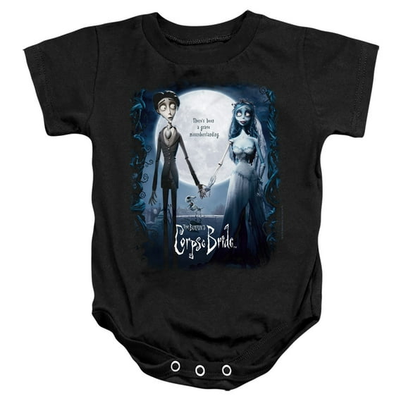 Corpse Bride Poster Unisex Infant Snap Suit for Baby (6 Months) Black