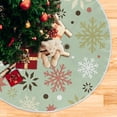 thumbnail image 5 of FMSHPON Christmas Snowflakes Xmas Christmas Tree Skirt Stand Mat for Holiday Party Decoration Indoor Outdoor 36 inches, 5 of 6