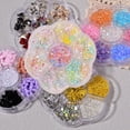 thumbnail image 3 of SmartBy 1 Box Nail Decals Cute 3D Effect Resin Nails Aurora Rhinestone Tools DIY Supplies, 3 of 7