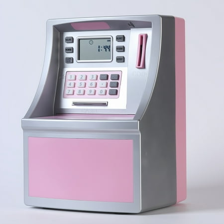 1pc Extra Large Storage ATM Bank, Savings Card, ATM Penny Bank, US Version Coin Reading, Automatic Roll-in Of Bills, Balance Calculator, Teen And Adult Safe, Best Holiday And Birthday Gifts