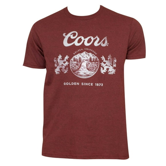 Coors Men's Red Golden Colorado T-Shirt-XLarge