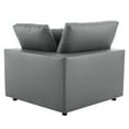 thumbnail image 5 of Modway Commix Down Filled Overstuffed Vegan Leather Loveseat in Gray, 5 of 8