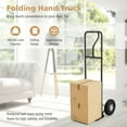 thumbnail image 5 of Costway Heavy Duty Hand Truck 660lbs Capacity Trolley Cart with  Foldable Nose Plate Black, 5 of 10