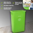 23 Gal. LimeGreen Waste Basket Vented Commercial Trash Can