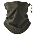 thumbnail image 2 of YAOBAMM Drawstring Neck Gaiter Winter Multifunctional All in 1 Fleece Neck Gaiter Solid Color Drawstring Face Guard Thick Cycling Headwear Running Sport, 2 of 7