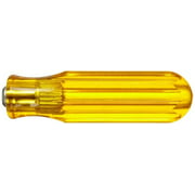 xcelite 991v regular handle for series 99 interchangeable blades, 4" diameter, 13/16" length, amber handle