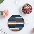 thumbnail image 4 of POGLIP Rustic Wood Grain Color Style Set of 8 Round Coaster for Drinks, Absorbent Ceramic Stone Coasters Cup Mat with Cork Base for Home Kitchen Room Coffee Table Bar Decor, 4 of 5