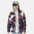 thumbnail image 3 of Haiem Cool Skull Cowboy UPF 50+ Fishing Shirts for Men Long Sleeve UV Sun Protection Hoodie Non-Mask Outdoor Hiking Shirts, 3 of 8