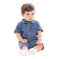 thumbnail image 3 of Wonder Nation Baby Boys Short Sleeve Collared Button Top and Matching Shorts Set, Sizes 0/2M-24M, 3 of 6